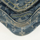 LOUIS VUITTON Monogram Denim Camera Bag Shoulder Bag Blue M95348 LV Auth 160880V-9