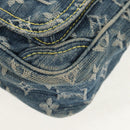 LOUIS VUITTON Monogram Denim Camera Bag Shoulder Bag Blue M95348 LV Auth 160880V-15