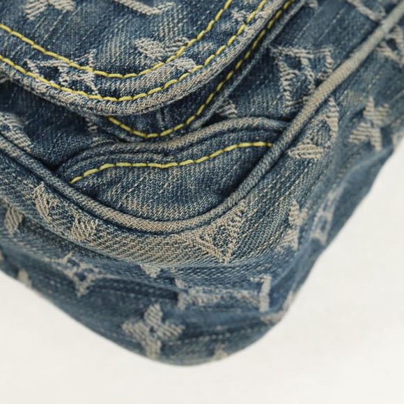 LOUIS VUITTON Monogram Denim Camera Bag Shoulder Bag Blue M95348 LV Auth 160880V