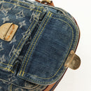 LOUIS VUITTON Monogram Denim Camera Bag Shoulder Bag Blue M95348 LV Auth 160880V-19