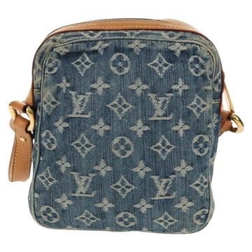 LOUIS VUITTON Monogram Denim Camera Bag Shoulder Bag Blue M95348 LV Auth 160880V - 0