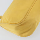 PRADA Accessory Pouch Nylon Yellow Auth 160881-14