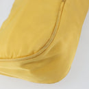 PRADA Accessory Pouch Nylon Yellow Auth 160881-16