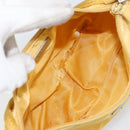 PRADA Accessory Pouch Nylon Yellow Auth 160881-10