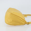 PRADA Accessory Pouch Nylon Yellow Auth 160881-3