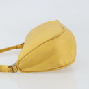 PRADA Accessory Pouch Nylon Yellow Auth 160881-4
