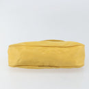 PRADA Accessory Pouch Nylon Yellow Auth 160881-5