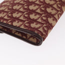 Christian Dior Trotter Canvas Shoulder Bag Red Gold Auth 160882-16