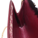 Christian Dior Trotter Canvas Shoulder Bag Red Gold Auth 160882-20