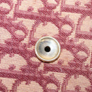 Christian Dior Trotter Canvas Shoulder Bag Red Gold Auth 160882-10