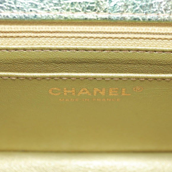 CHANEL 2.55 Matelasse 20 Chain Bag Leather Multicolor Gold CC Auth 160885SAM