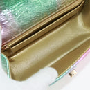 CHANEL 2.55 Matelasse 20 Chain Bag Leather Multicolor Gold CC Auth 160885SAM-21
