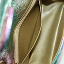 CHANEL 2.55 Matelasse 20 Chain Bag Leather Multicolor Gold CC Auth 160885SAM-26