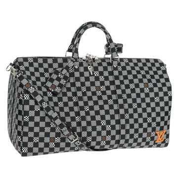 LOUIS VUITTON Damier Distorted Keepall Bandouliere 50 Bag N50028 Auth 160887SM