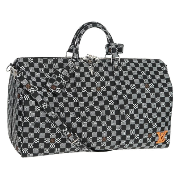 LOUIS VUITTON Damier Distorted Keepall Bandouliere 50 Bag N50028 Auth 160887SM