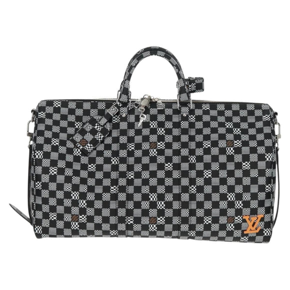 LOUIS VUITTON Damier Distorted Keepall Bandouliere 50 Bag N50028 Auth 160887SM