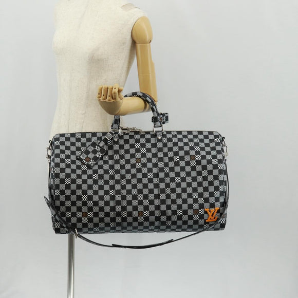 LOUIS VUITTON Damier Distorted Keepall Bandouliere 50 Bag N50028 Auth 160887SM
