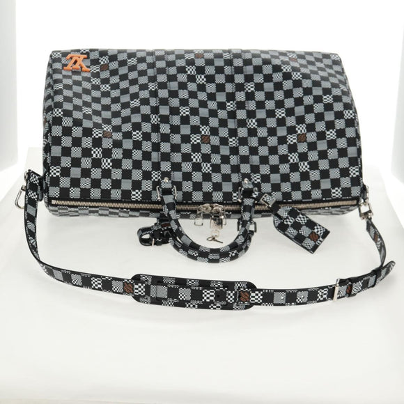 LOUIS VUITTON Damier Distorted Keepall Bandouliere 50 Bag N50028 Auth 160887SM