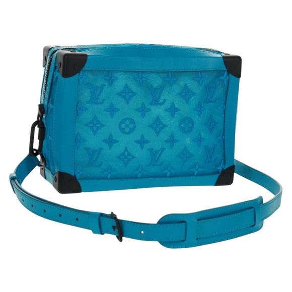 LOUIS VUITTON Monogram Mesh Soft Trunk Tasche Blau M45074 LV Auth 160888SAM