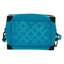 LOUIS VUITTON Monogram Mesh Soft Trunk Bag Blue M45074 LV Auth 160888SAM-14