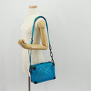 LOUIS VUITTON Monogram Mesh Soft Trunk Bag Blue M45074 LV Auth 160888SAM-24