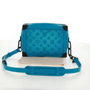 LOUIS VUITTON Monogram Mesh Soft Trunk Bag Blue M45074 LV Auth 160888SAM-13