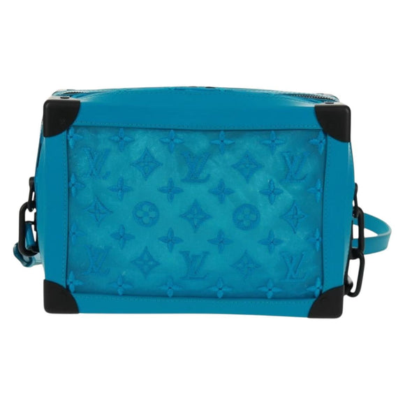 LOUIS VUITTON Monogram Mesh Soft Trunk Tasche Blau M45074 LV Auth 160888SAM