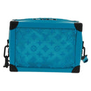 LOUIS VUITTON Monogram Mesh Soft Trunk Bag Blue M45074 LV Auth 160888SAM-3