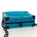 LOUIS VUITTON Monogram Mesh Soft Trunk Bag Blue M45074 LV Auth 160888SAM-7