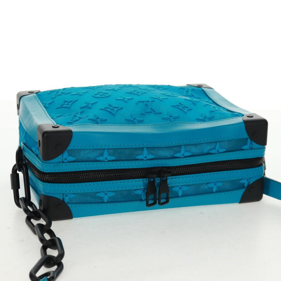 LOUIS VUITTON Monogram Mesh Soft Trunk Tasche Blau M45074 LV Auth 160888SAM