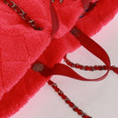 CHANEL Matelasse Chain Shoulder Bag Pile 2way Pink Silver CC Auth 160891SAV-6