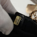 CHANEL Mini Matelasse 14 Chain Bag Lamb Skin Black Gold CC Auth 160892SAM-11