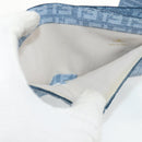 FENDI Zucchino Canvas Compact Wallet Light Blue Gold Auth 160896M-10