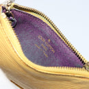 LOUIS VUITTON Epi Pochette Cles Coin Purse Yellow M63809 LV Auth 160898-9