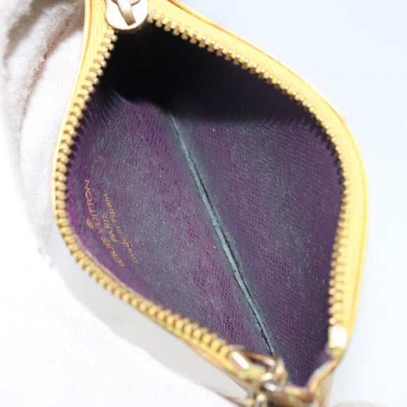 LOUIS VUITTON Epi Pochette Cles Coin Purse Yellow M63809 LV Auth 160898