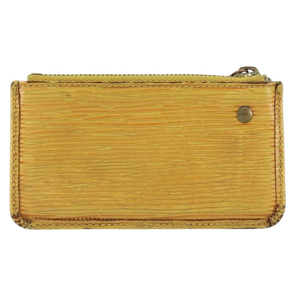 LOUIS VUITTON Epi Pochette Cles Coin Purse Yellow M63809 LV Auth 160898