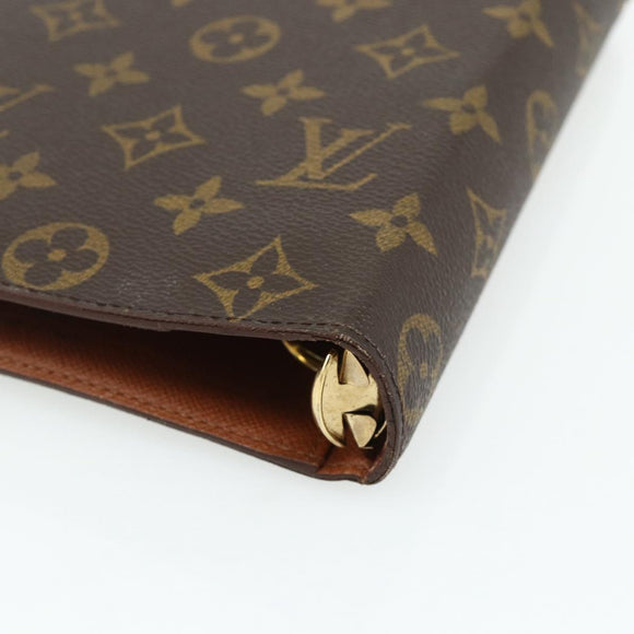 LOUIS VUITTON Monogram Agenda MM Day Planner Cover R20105 LV Auth 160899