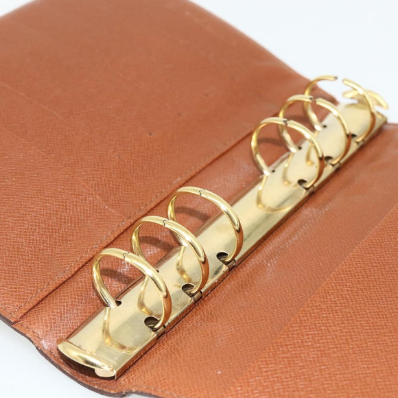 LOUIS VUITTON Monogram Agenda MM Day Planner Cover R20105 LV Auth 160899