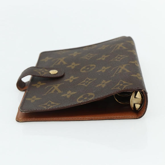 LOUIS VUITTON Monogram Agenda MM Day Planner Cover R20105 LV Auth 160899