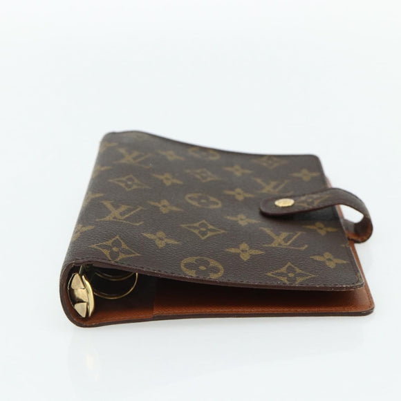 LOUIS VUITTON Monogram Agenda MM Day Planner Cover R20105 LV Auth 160899