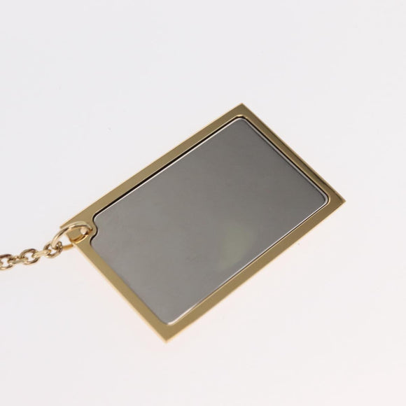 LOUIS VUITTON Porte Cles Aventur Plate Charm metal Gold Tone M95280 Auth 160900V