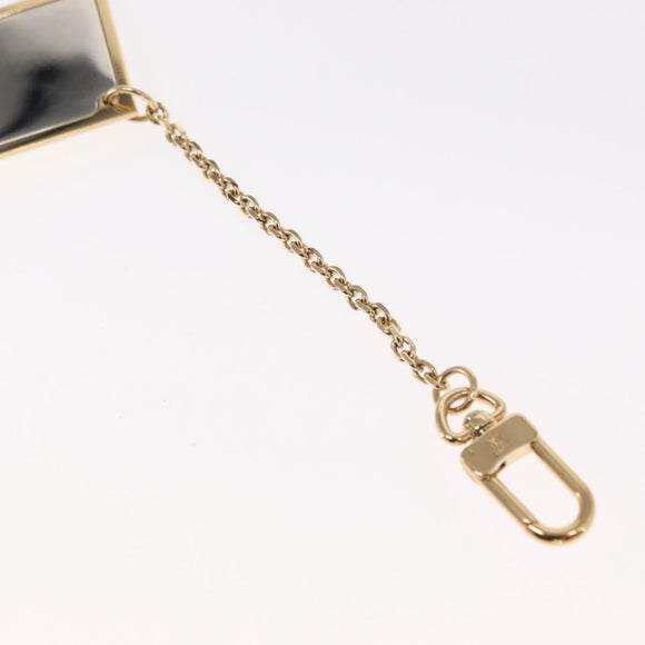 LOUIS VUITTON Porte Cles Aventur Plate Charm metal Gold Tone M95280 Auth 160900V