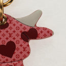 LOUIS VUITTON Monogram Porte ClesLV Rodeo Key Holder Pink M80243 LV Auth 160901M-15