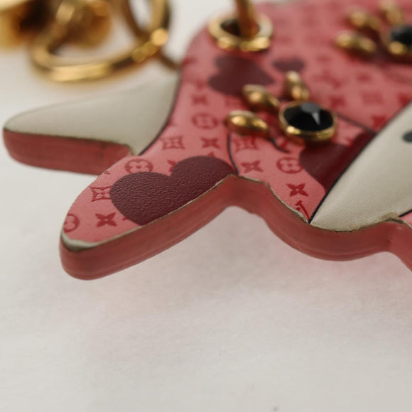 LOUIS VUITTON Monogram Porte ClesLV Rodeo Key Holder Pink M80243 LV Auth 160901M