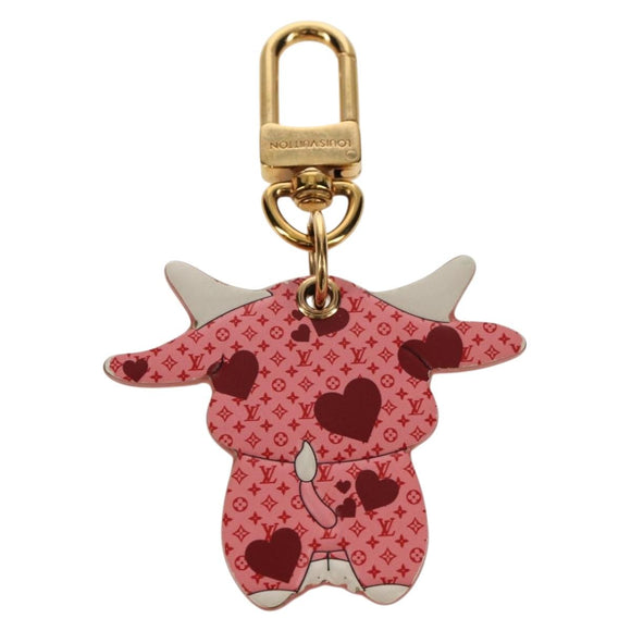 LOUIS VUITTON Monogram Porte ClesLV Rodeo Key Holder Pink M80243 LV Auth 160901M