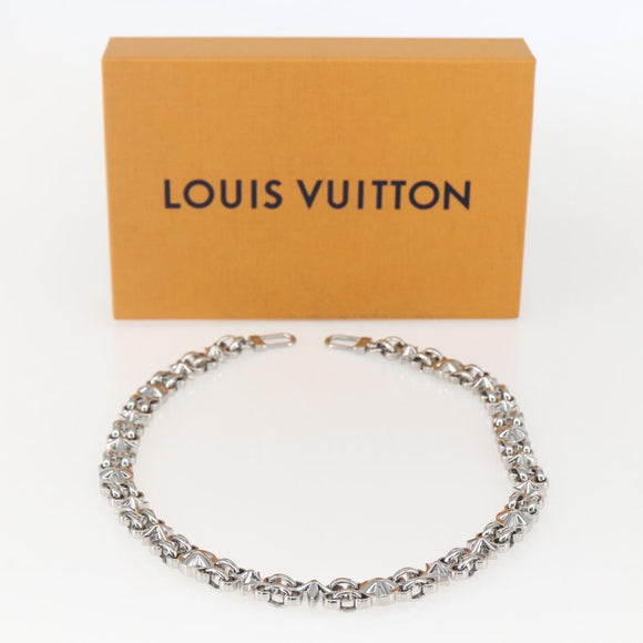 LOUIS VUITTON Dauphine Chain Strap Shoulder Strap metal Silver Tone Auth 160902
