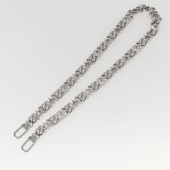 LOUIS VUITTON Dauphine Chain Strap Shoulder Strap metal Silver Tone Auth 160902