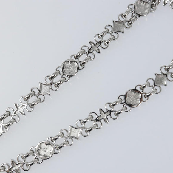 LOUIS VUITTON Dauphine Chain Strap Shoulder Strap metal Silver Tone Auth 160903