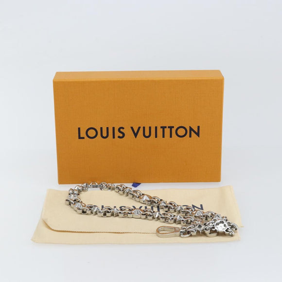 LOUIS VUITTON Dauphine Chain Strap Shoulder Strap metal Silver Tone Auth 160903