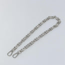 LOUIS VUITTON Dauphine Chain Strap Shoulder Strap metal Silver Tone Auth 160903-2